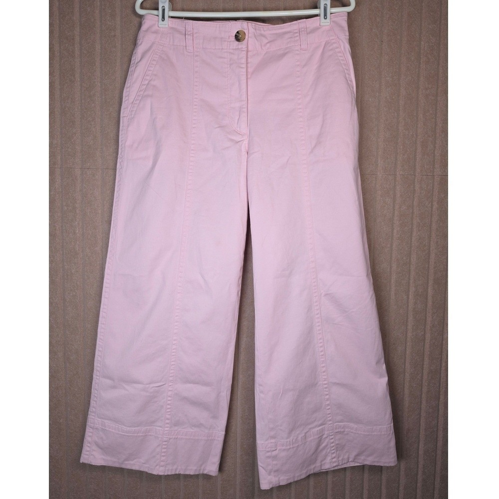 Ann Taylor Weekend Wide Leg Pants, Pink, Size 8P